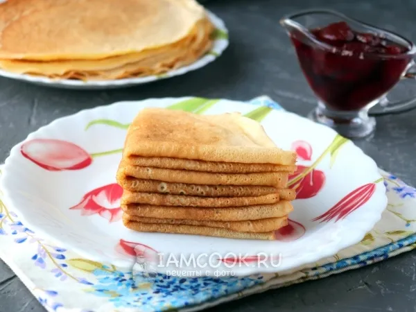 Фото готового блюда: Блины на рассоле (помидорном)