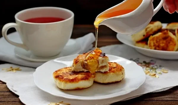 Фото блюда: Сырники с бананом и имбирем
