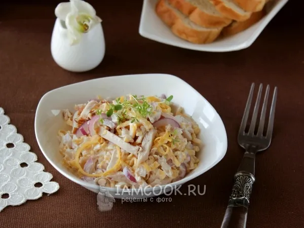 Фото готового блюда: Итальянский салат с блинами