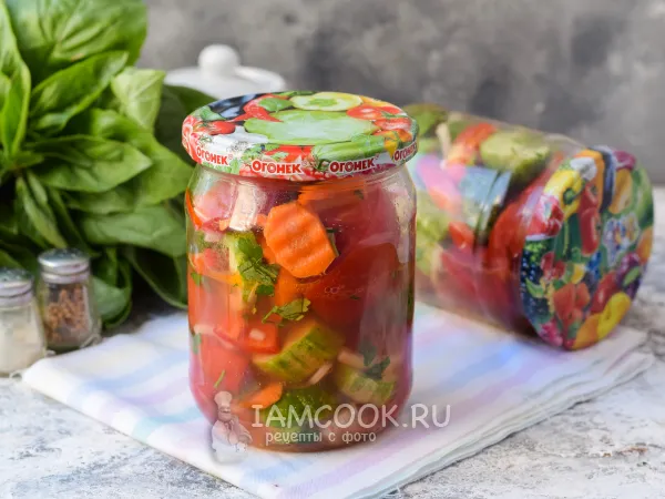 Фото блюда: Салат «Краски лета» на зиму