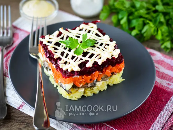 Фото готового блюда: Хамса под шубой