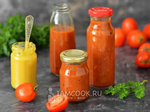Фото блюда: Кетчуп из помидоров с горчицей на зиму