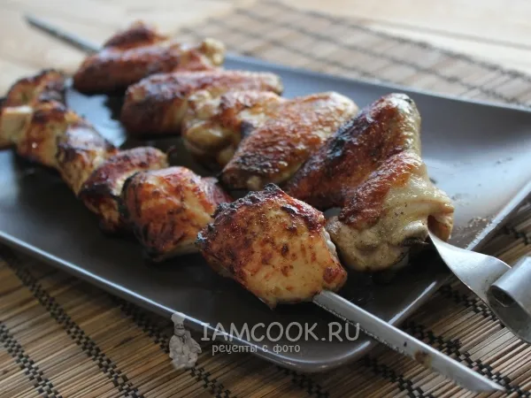 Фото готового блюда: Шашлык из курицы