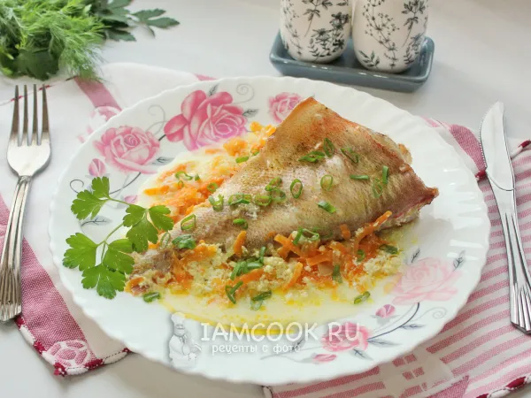 Фото блюда: Морской окунь в сливках в духовке