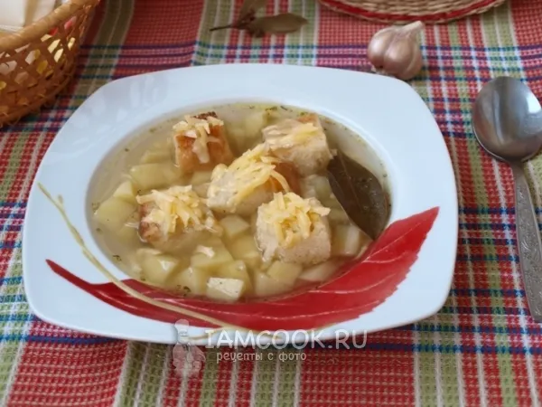 Фото готового блюда: Чешский чесночный суп