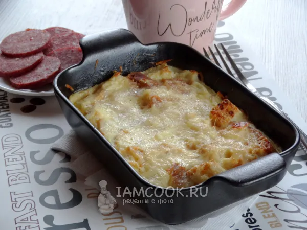 Фото блюда: Омлет с сухариками