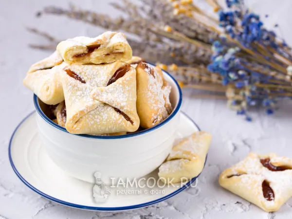 Фото готового блюда: Печенье «Конвертики» с джемом