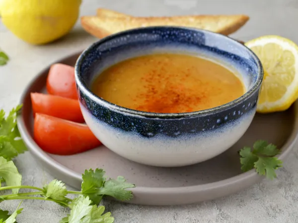 Фото готового блюда: Турецкий жареный суп (Mercimek Çorbası)