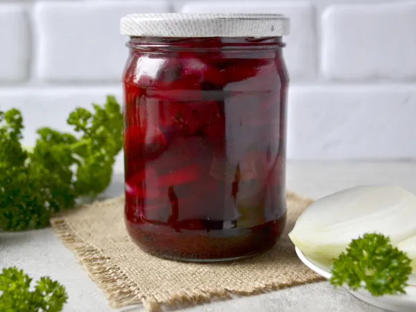 Фото блюда: Маринованная свекла с луком на зиму