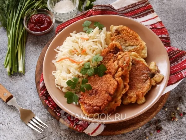 Фото готового блюда: Отбивные из говядины в кляре
