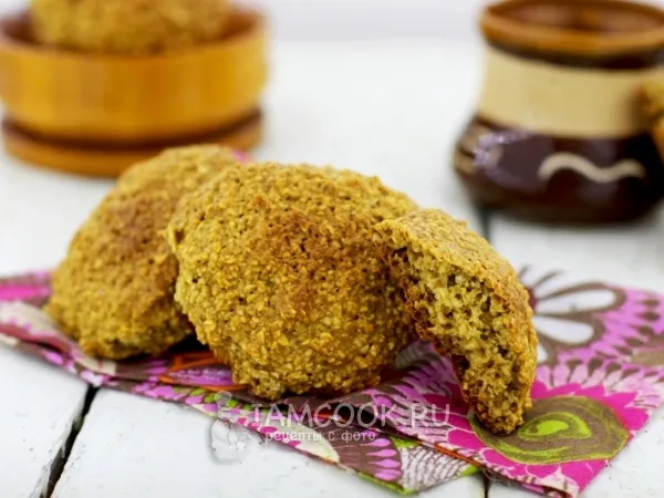 Фото готового блюда: Овсяное печенье без масла