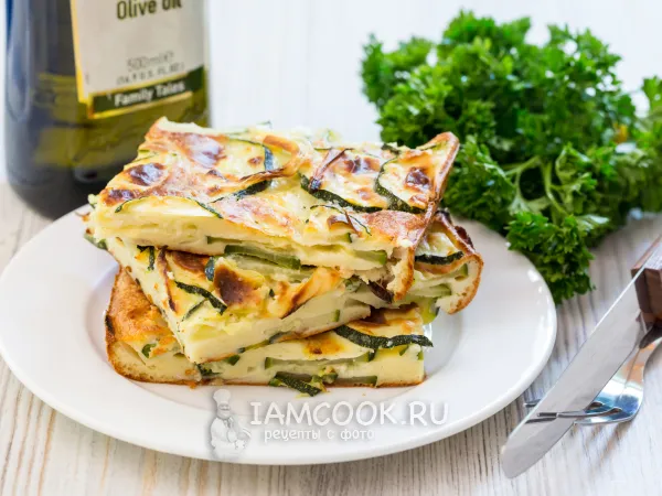 Фото готового блюда: Скарпачча (итальянский пирог с цукини)