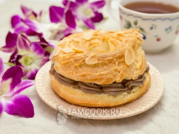 Фото блюда: Пирожное Пари-Брест с кофейным кремом