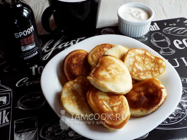 Фото блюда: Оладьи с творожным сыром