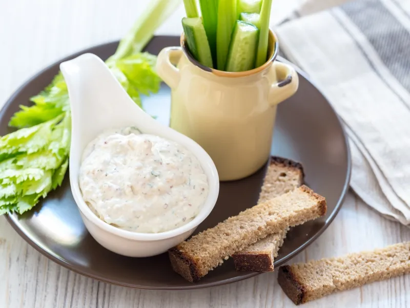 Фото блюда: Творожный соус с зеленью