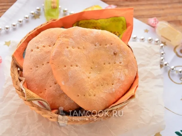 Фото блюда: Сметанные лепёшки без дрожжей в духовке