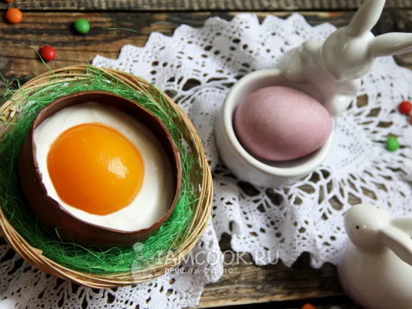 Фото блюда: Шоколадное яйцо с муссом