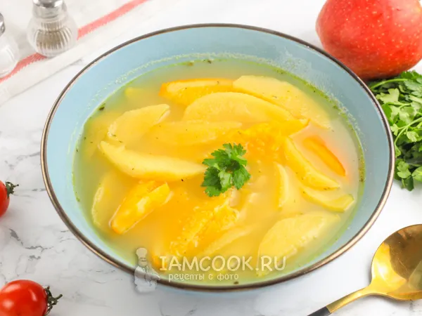 Фото блюда: Яблоки в курином бульоне