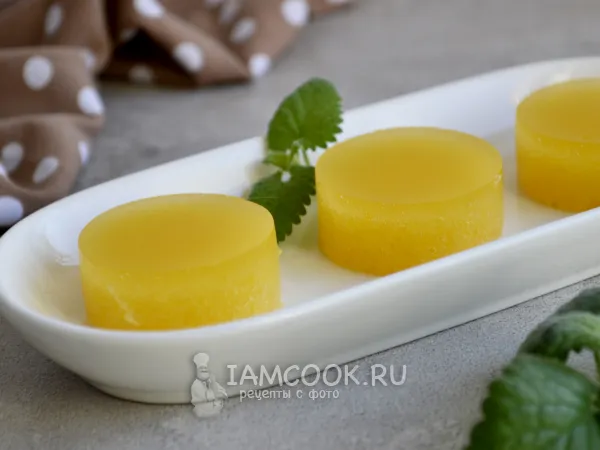 Фото готового блюда: Тыквенно-апельсиновое желе