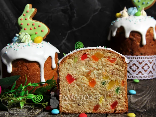 Фото готового блюда: Миндальный кулич