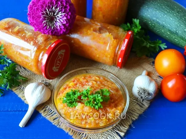 Фото блюда: Кабачковая икра с перцем