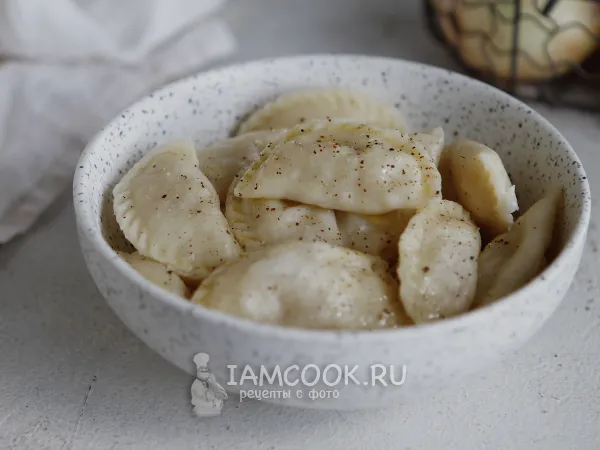 Фото блюда: Вареники с жареным луком