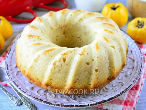 Фото блюда: Кекс с айвой