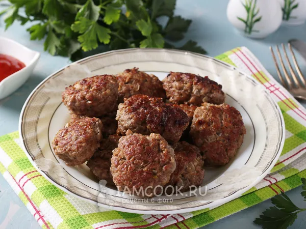 Фото готового блюда: Котлеты из фарша индейки и говядины