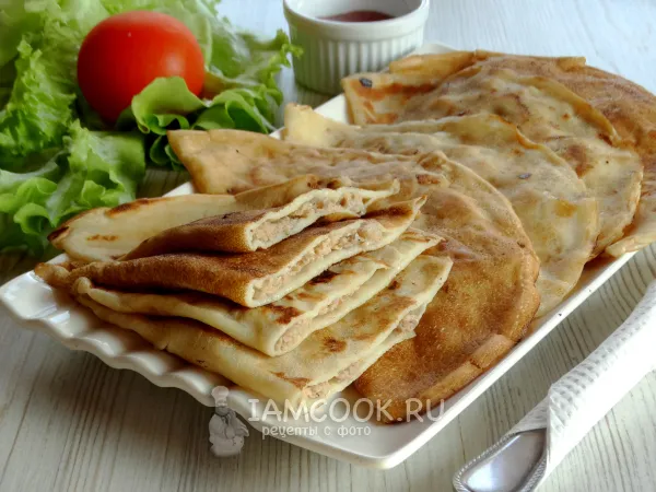 Фото готового блюда: Блинные чебуреки