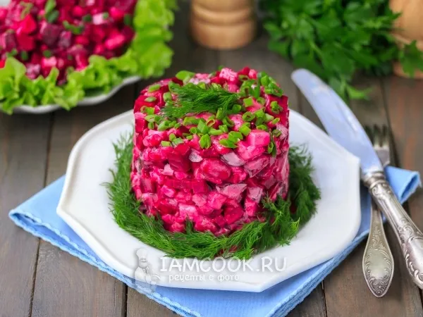 Фото блюда: Салат «Виолетта» со свеклой