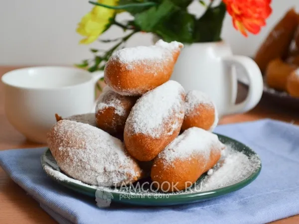 Фото блюда: Пончики из жидкого теста