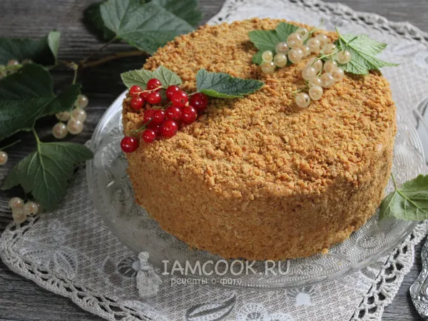 Фото блюда: Медовик с кремом чиз