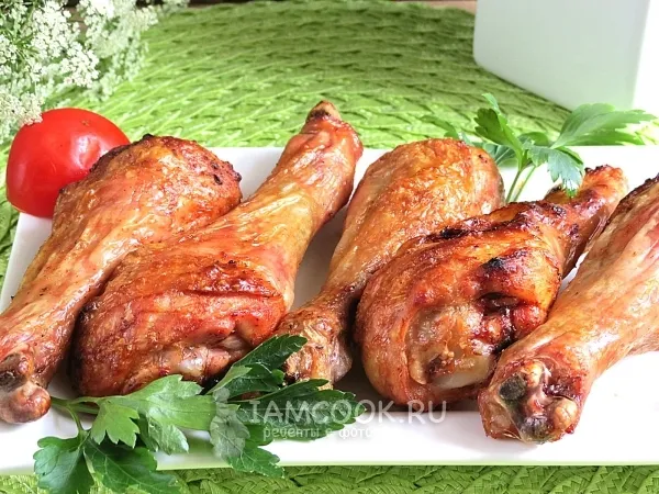 Фото готового блюда: Куриные голени на гриль-газе