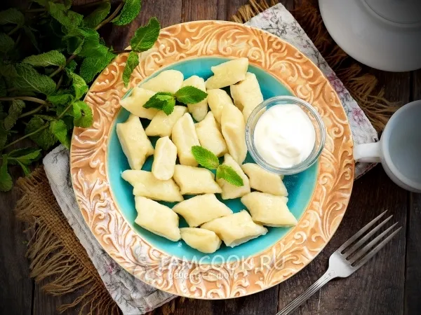 Фото блюда: Ленивые вареники из творога без яиц и манки