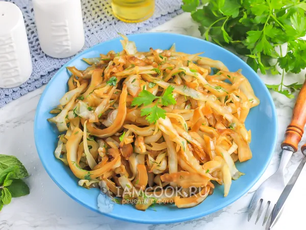 Фото блюда: Тушеная капуста в соевом соусе