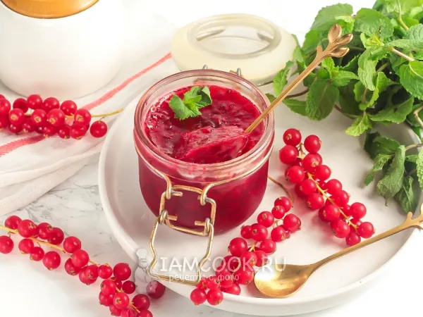 Фото блюда: Джем из красной смородины с пектином
