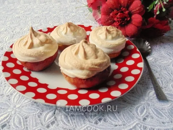 Фото блюда: Яблочный десерт с меренгой