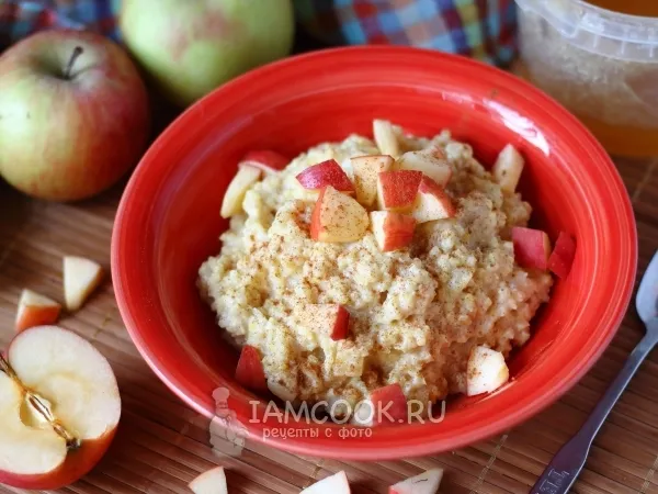 Фото блюда: Пшенная каша с яблоками