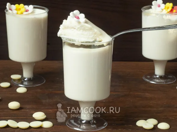 Фото готового блюда: Мусс из белого шоколада (сливочный)