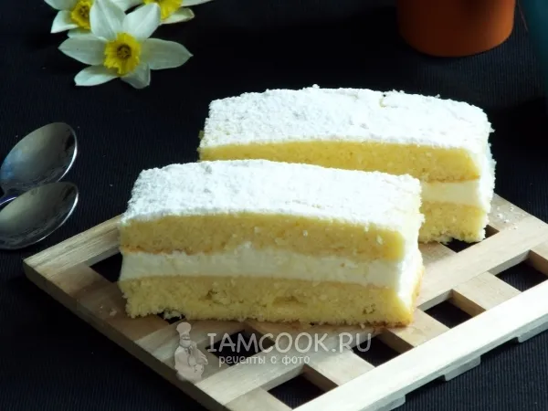 Фото готового блюда: Пирожное а-ля «Киндер Парадиз»