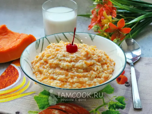 Фото блюда: Пшенная каша с тыквой (классический рецепт)