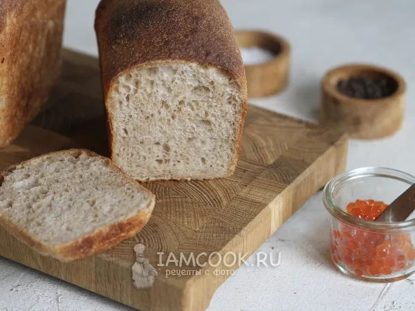Фото готового блюда: Гречневый хлеб на пшеничной закваске