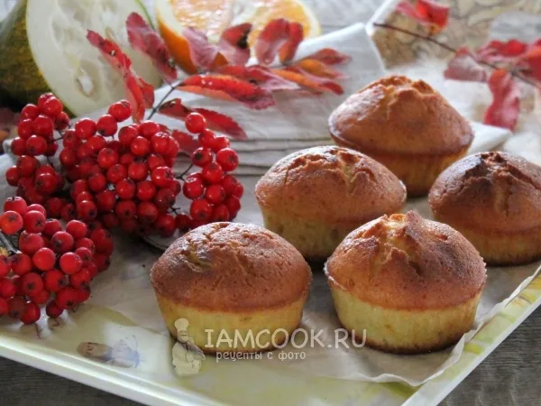 Фото блюда: Кексы из кабачка с апельсиновой цедрой