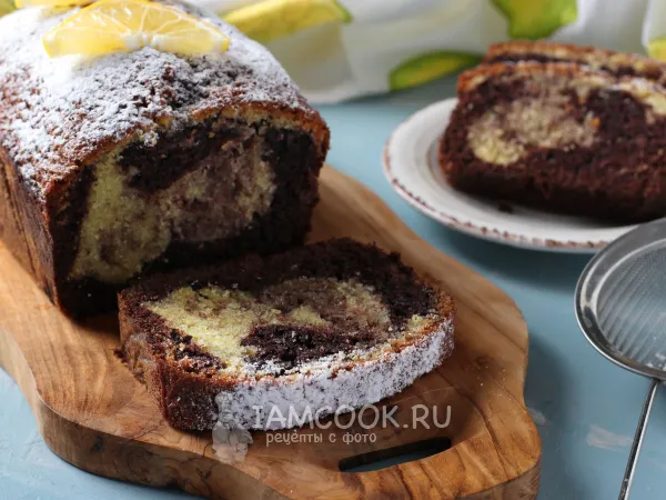 Фото блюда: Лимонно-шоколадный кекс