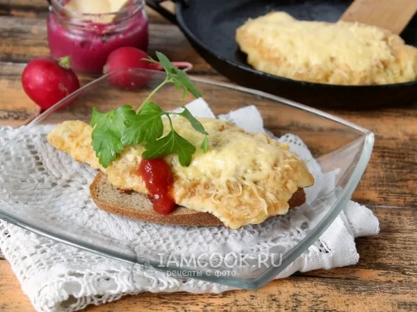 Фото готового блюда: Шницель с сыром