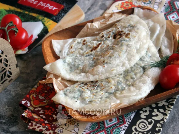 Фото готового блюда: Чебуреки из рисовой бумаги