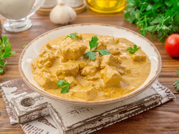 Фото блюда: Гуляш из свинины со сметаной