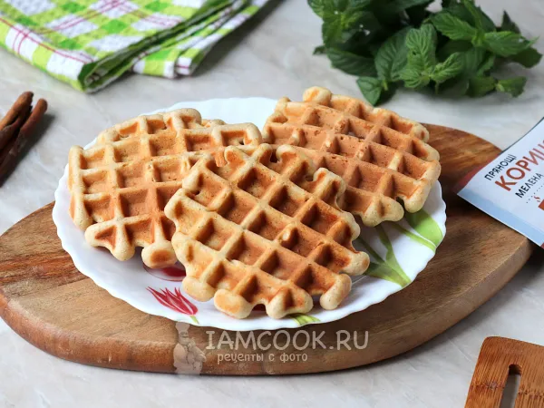 Фото готового блюда: Вафли с корицей