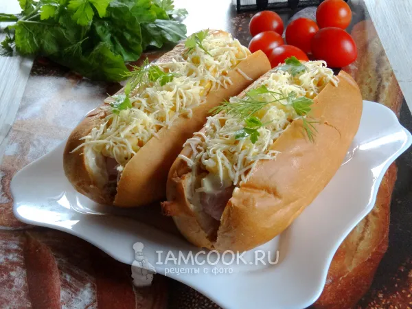 Фото блюда: Хот-дог с кукурузой