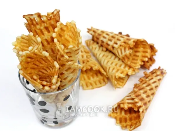 Фото готового блюда: Вафельные трубочки